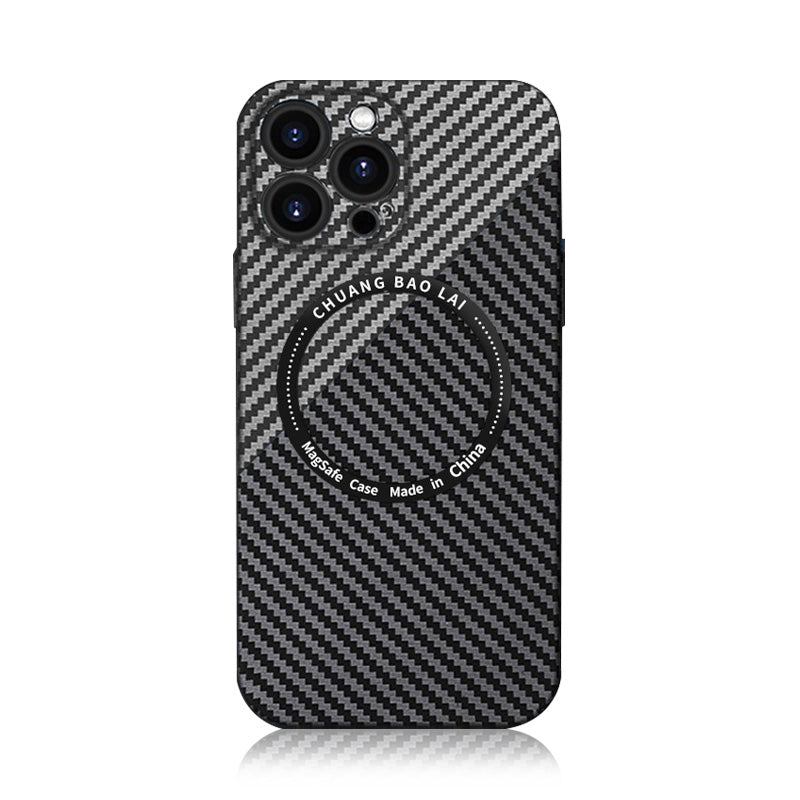 Carbon Fiber Texture iPhone case With MagSafe