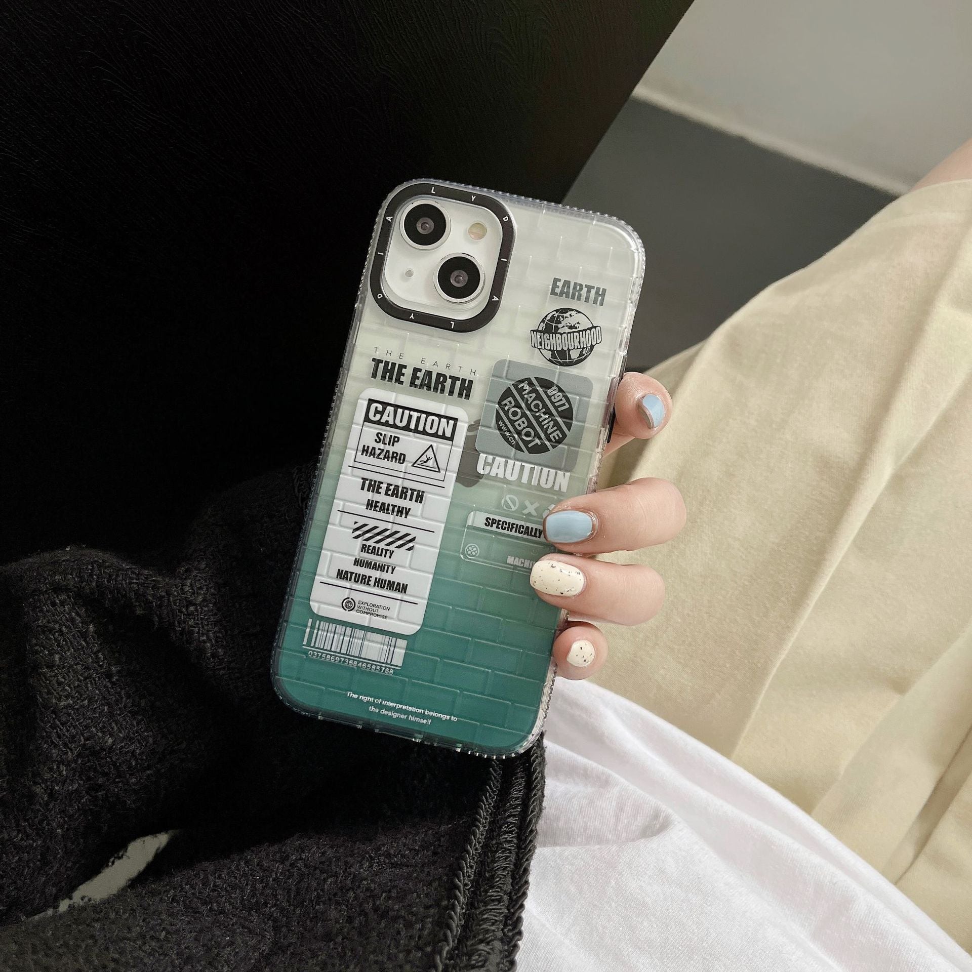 ''Humans and the Earth'' iPhone Case