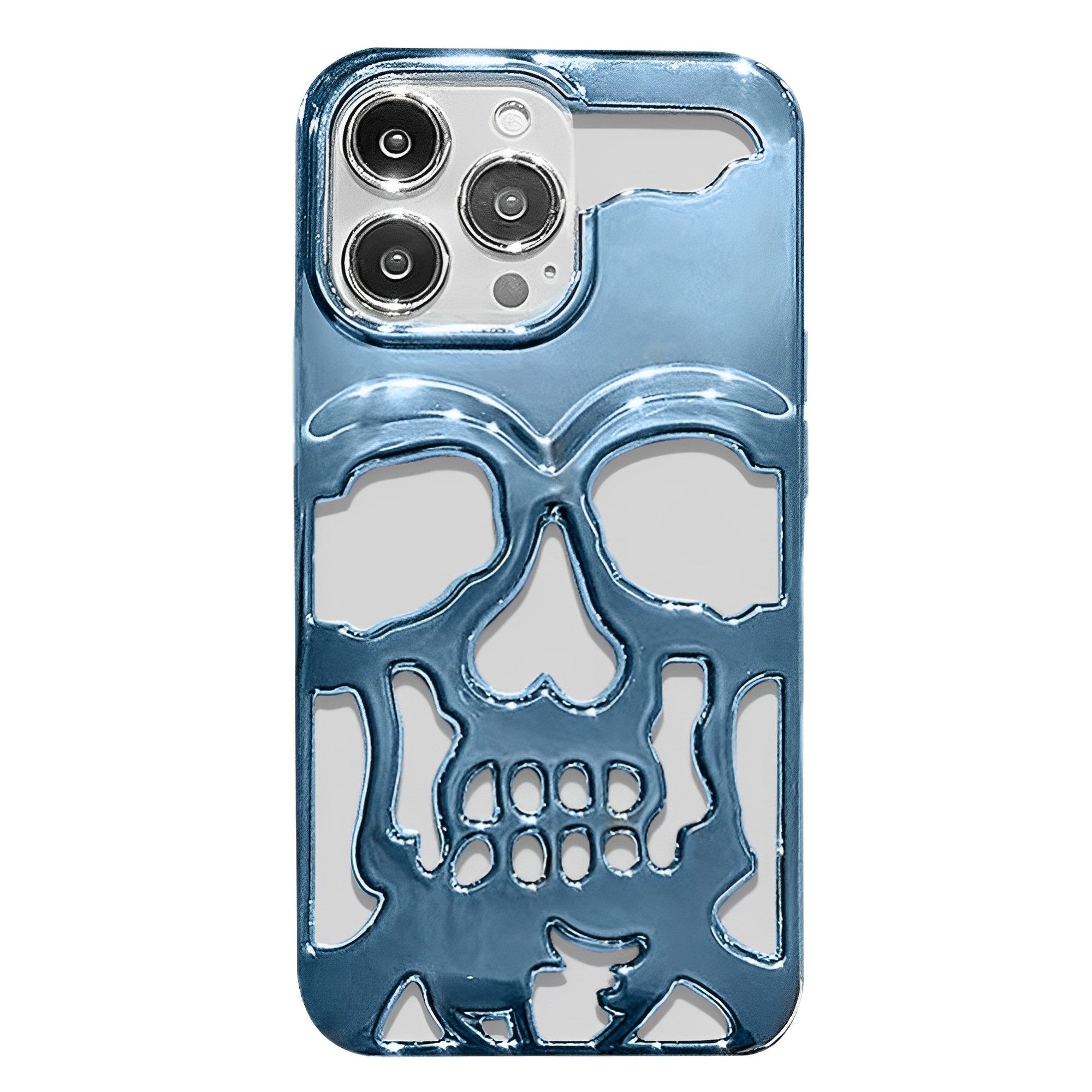 Hollow Skull Electroplating iPhone Case